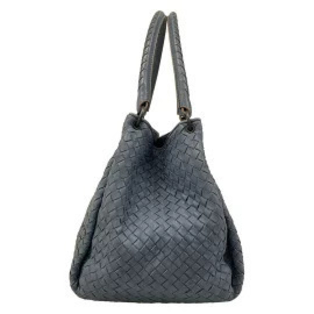 Bottega Veneta Parachute Bag Tote Blue Leather